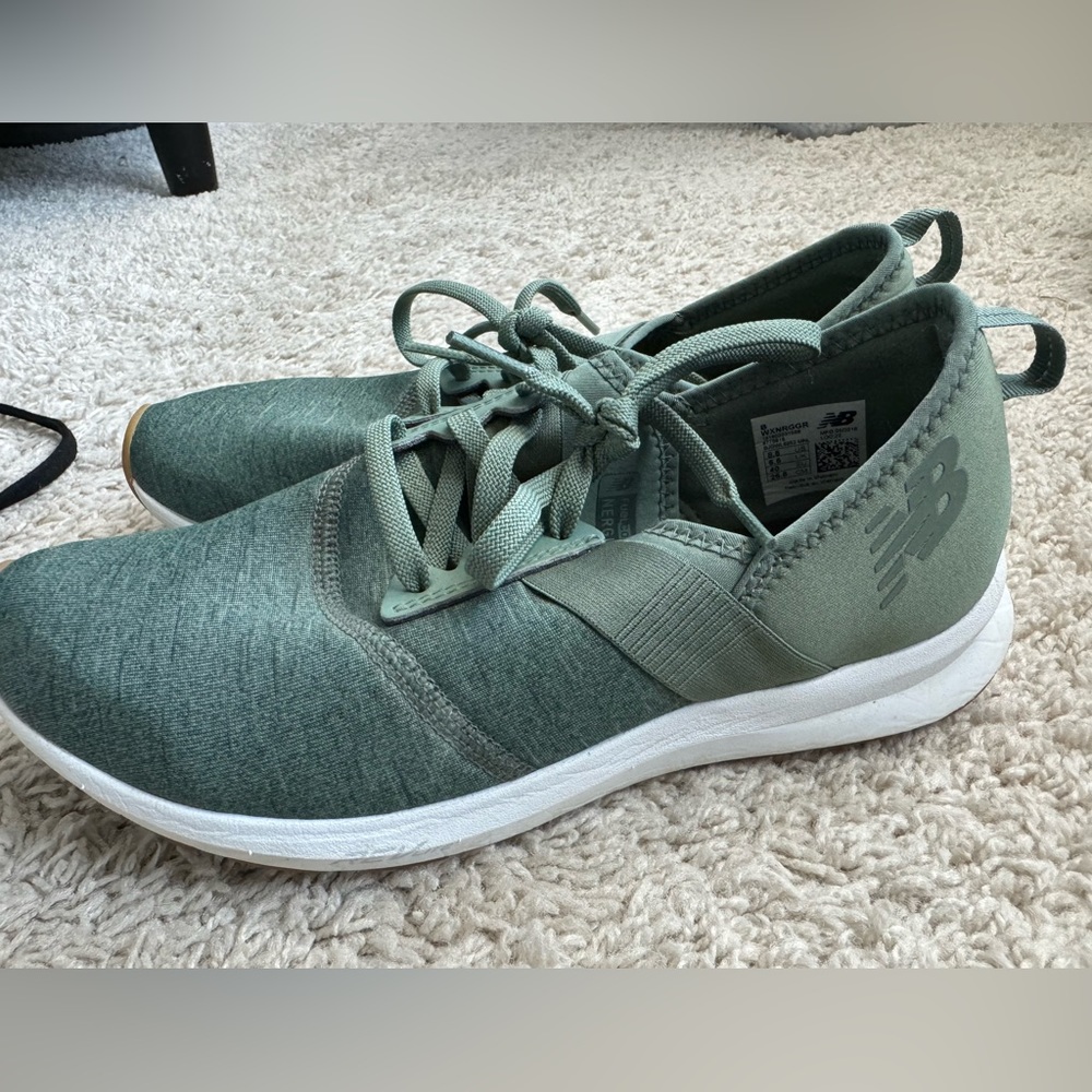 Never worn , new balance olive green women’s athletic shoe